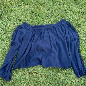 hollister off the shoulder long sleeve